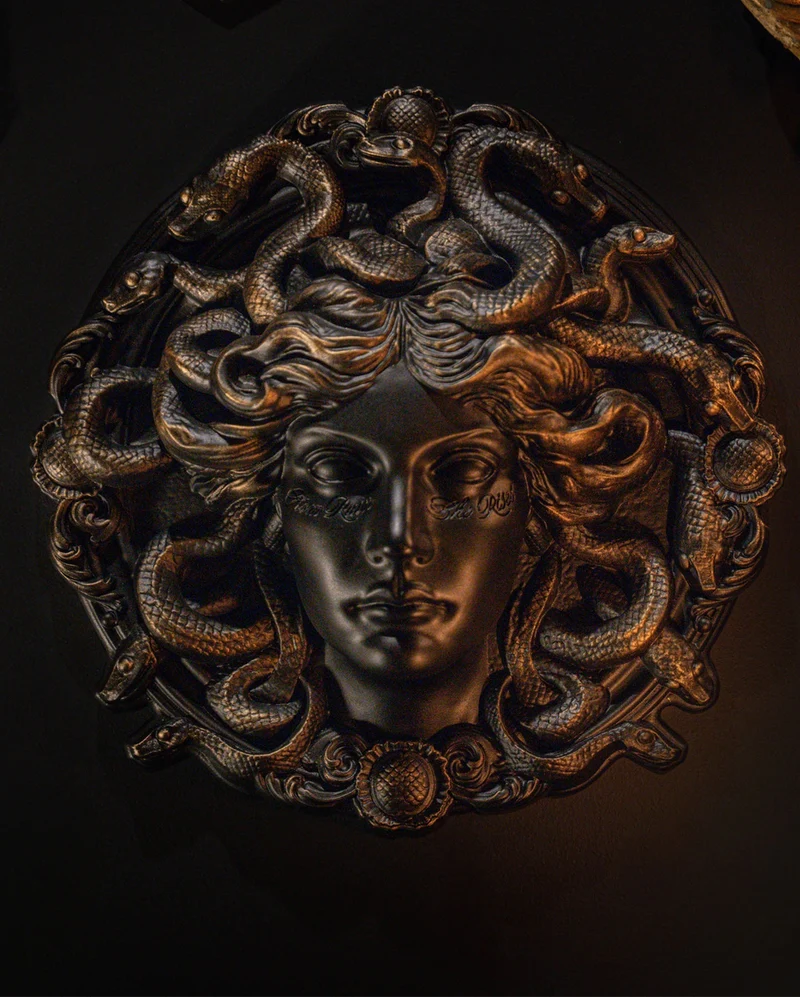 Medusa Wandrelief Ø30cm