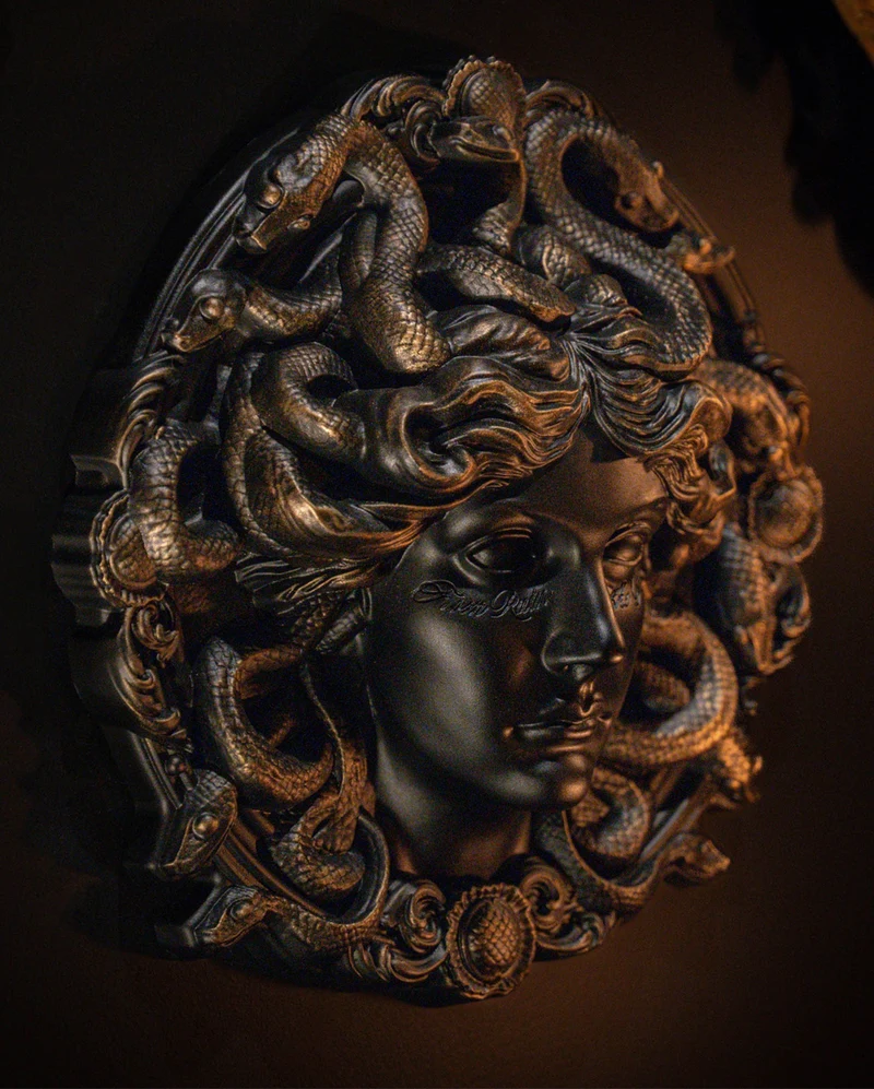 Medusa Wandrelief Ø30cm