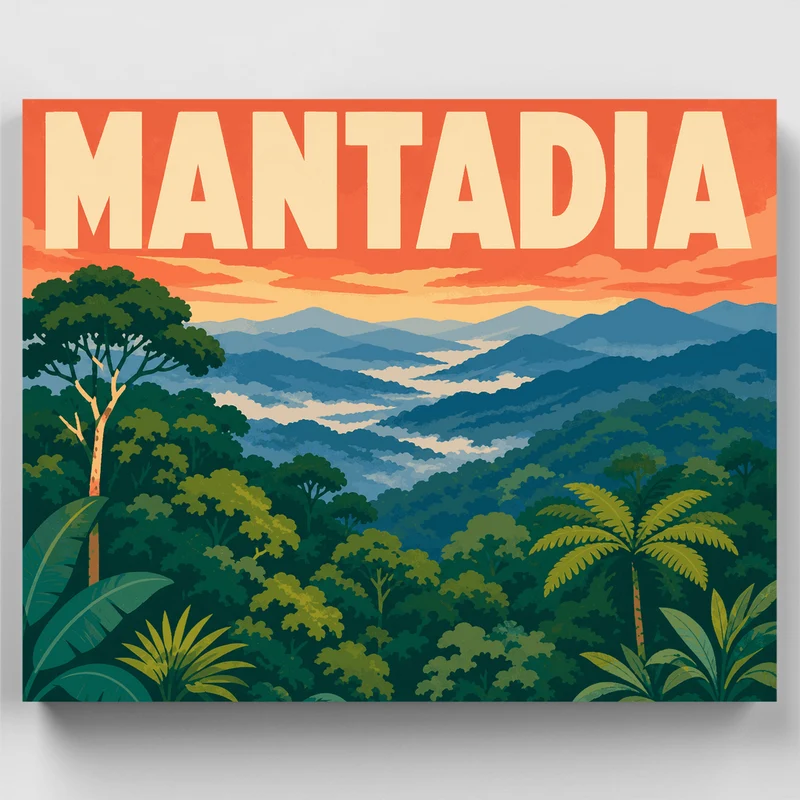 Mantadia Mist Ridges - Paint by Numbers Kit