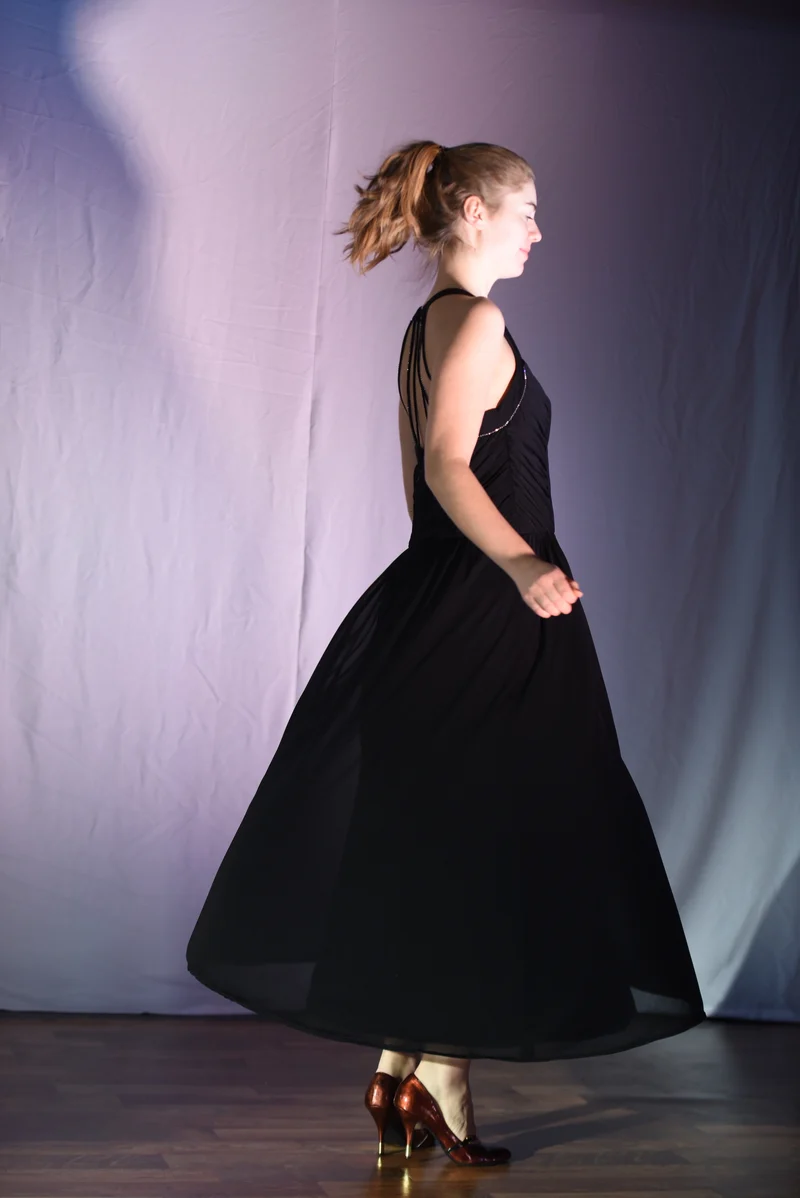 Kleid - Schwarzes Abendkleid - W124