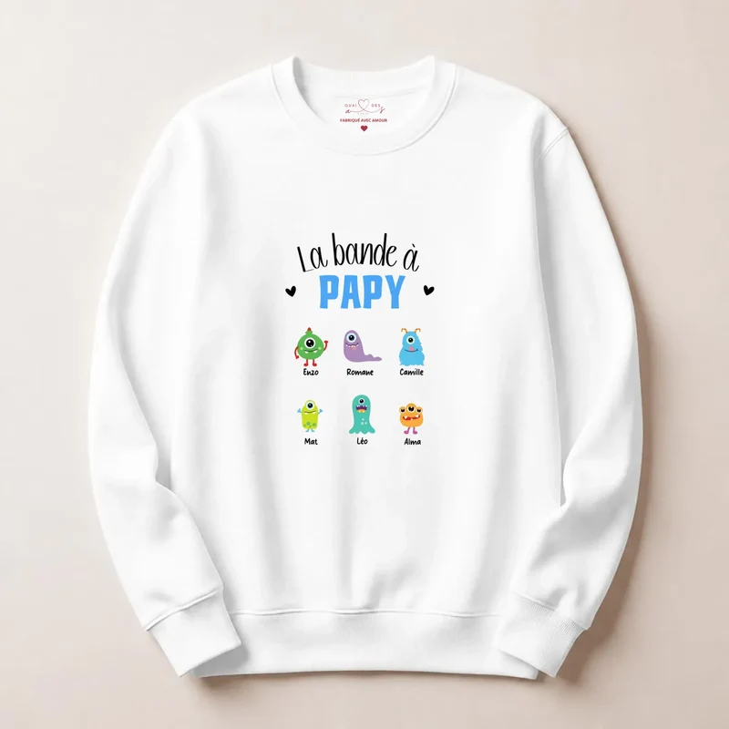 Pull personnalisé papy - La bande à papy