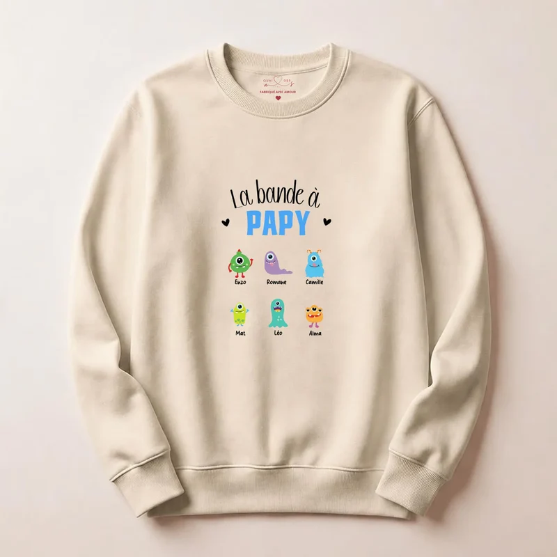 Pull personnalisé papy - La bande à papy