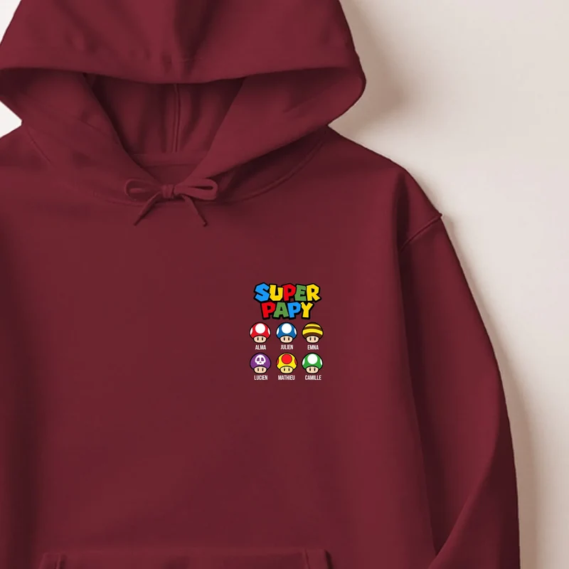 Sweat à capuche personnalisé papy - Super papy