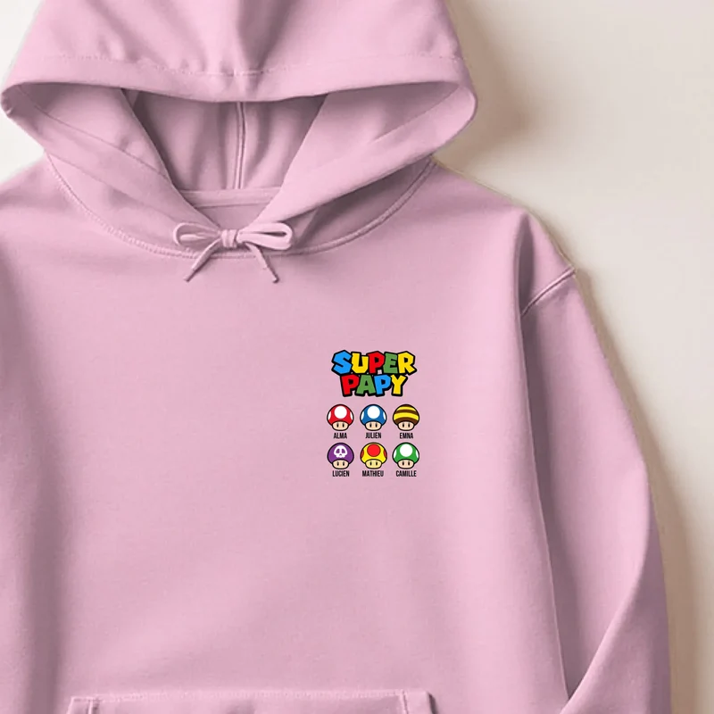 Sweat à capuche personnalisé papy - Super papy