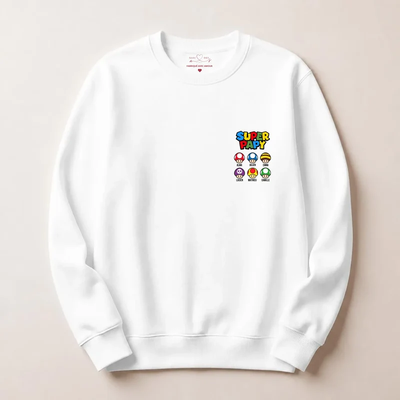 Sweat à capuche personnalisé papy - Super papy