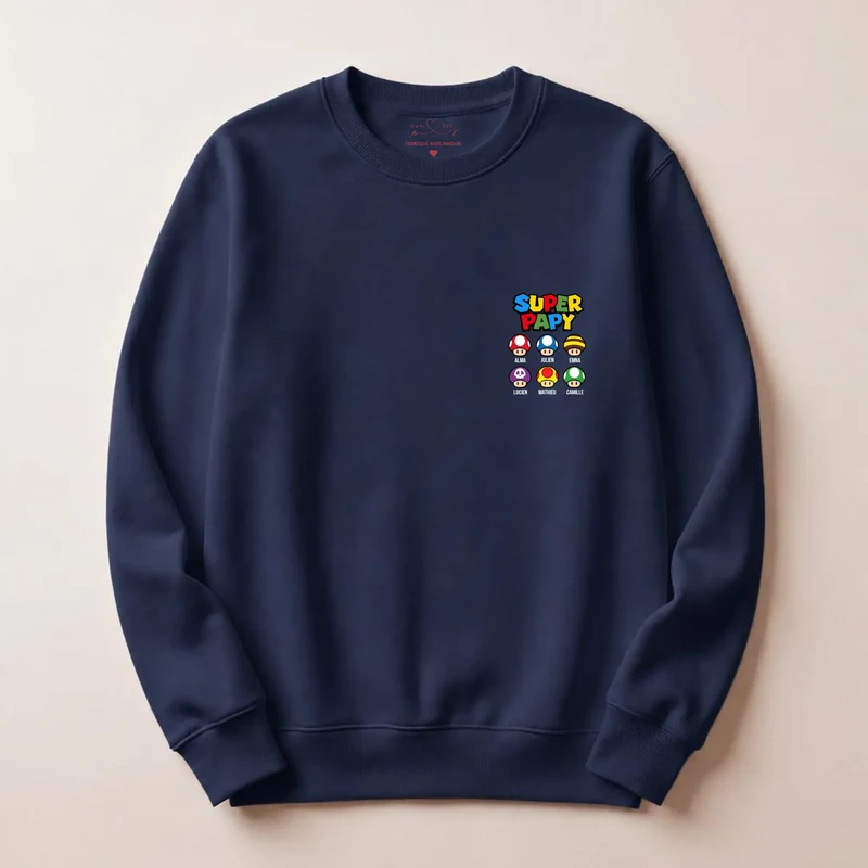 Sweat à capuche personnalisé papy - Super papy