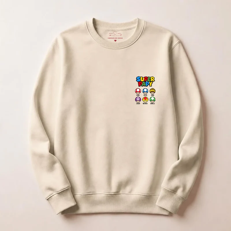 Sweat à capuche personnalisé papy - Super papy