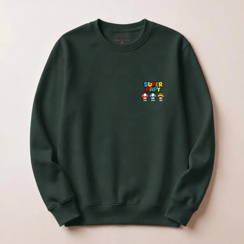 Sweat à capuche personnalisé papy - Super papy