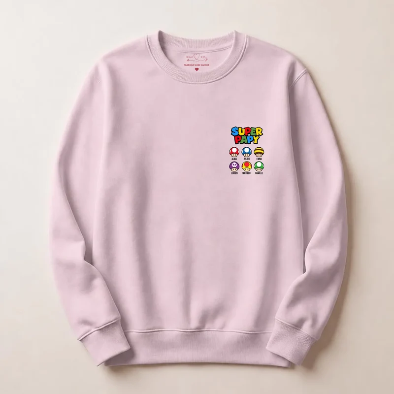 Sweat à capuche personnalisé papy - Super papy