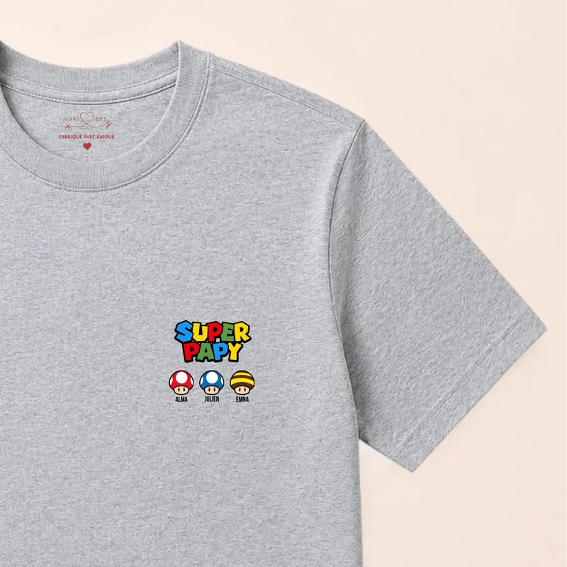 Sweat à capuche personnalisé papy - Super papy
