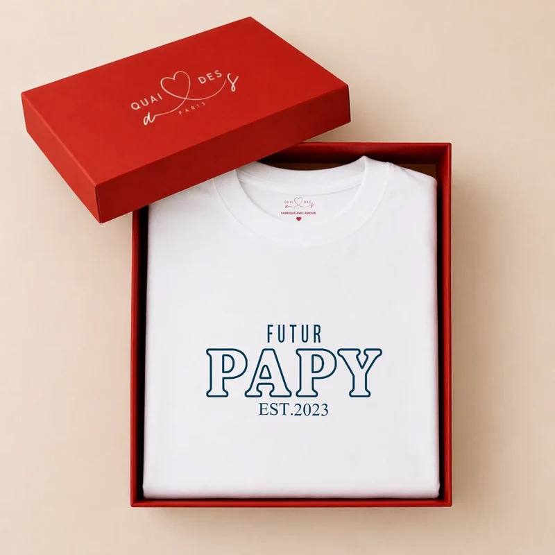 Sweat à capuche personnalisé futur grand-père - Annonce de grossesse