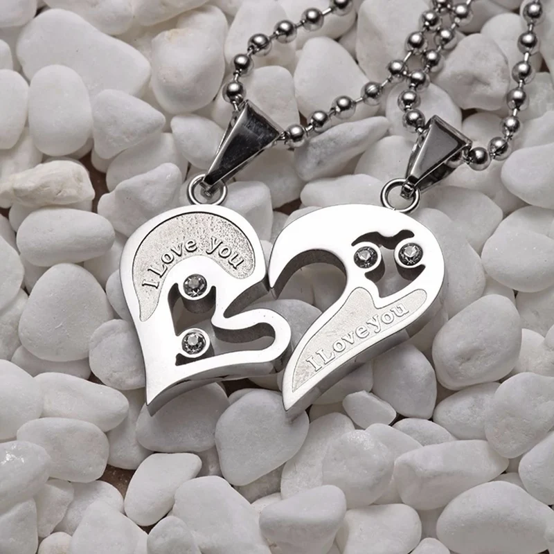Mother And Daughter Necklace Silver