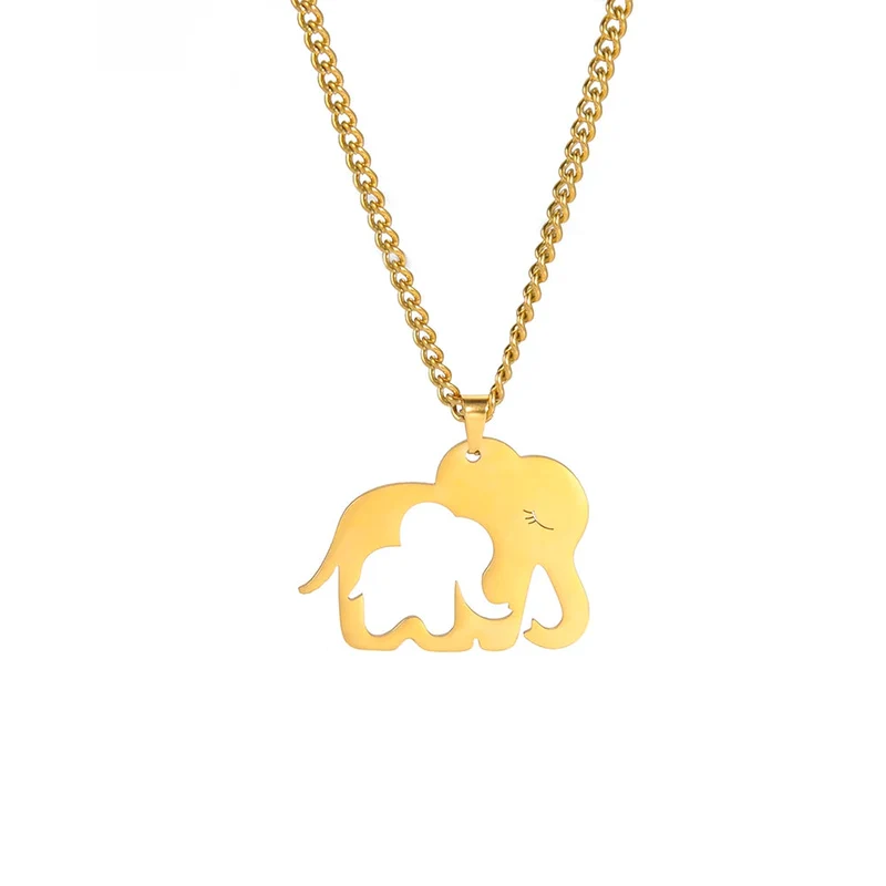 Mother And Daughter Necklace Gold
