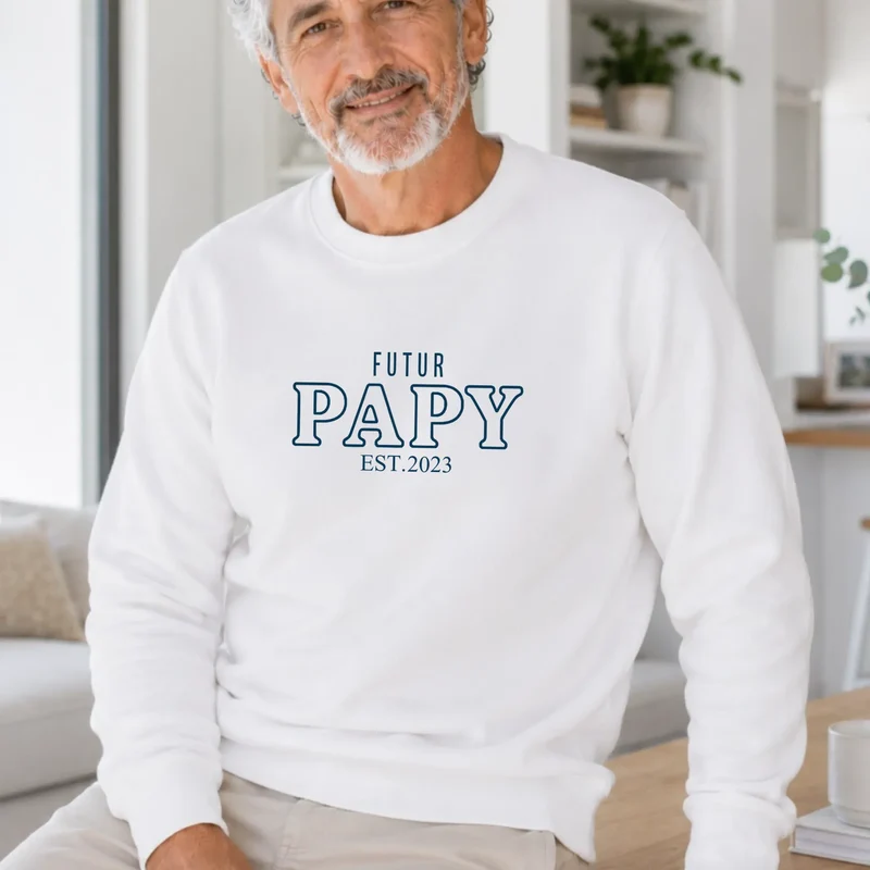 Pull personnalisé futur grand-père - Annonce de grossesse