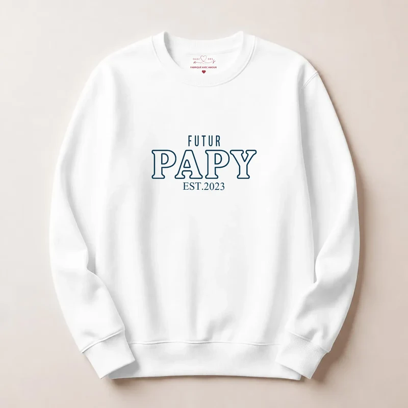 Pull personnalisé futur grand-père - Annonce de grossesse