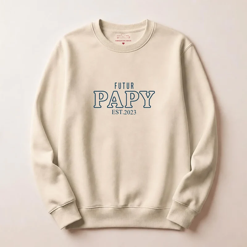 T-shirt personnalisé futur papy - Annonce de grossesse