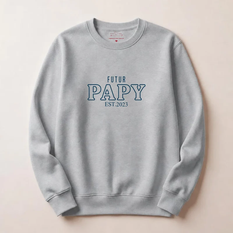 T-shirt personnalisé futur papy - Annonce de grossesse
