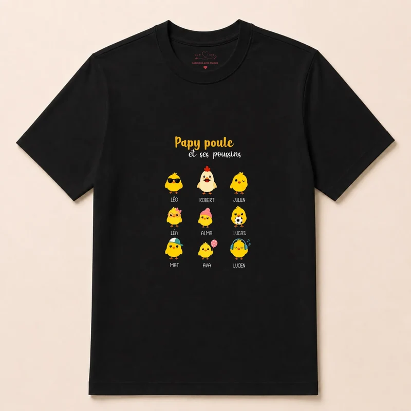 Sweat à capuche personnalisé papy - Papy poule