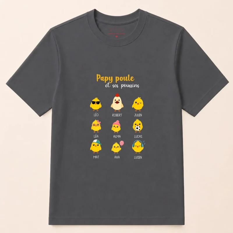 Sweat à capuche personnalisé papy - Papy poule