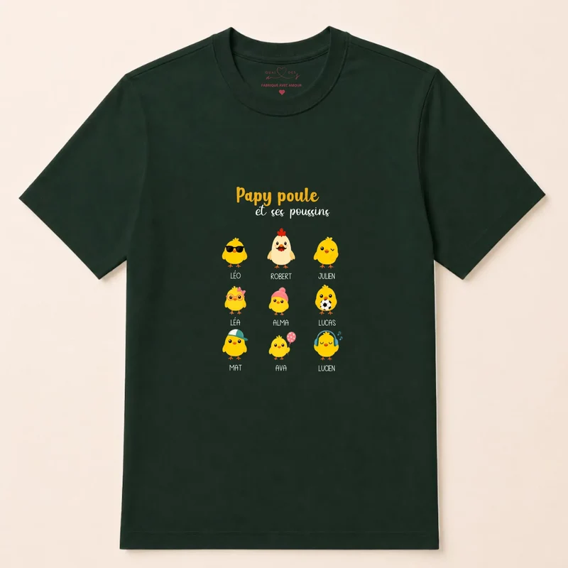 Sweat à capuche personnalisé papy - Papy poule