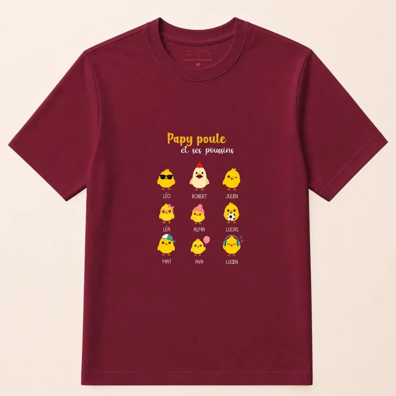 Sweat à capuche personnalisé papy - Papy poule