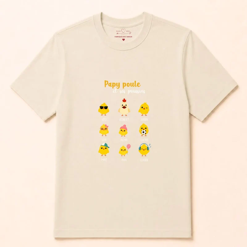 Sweat à capuche personnalisé papy - Papy poule
