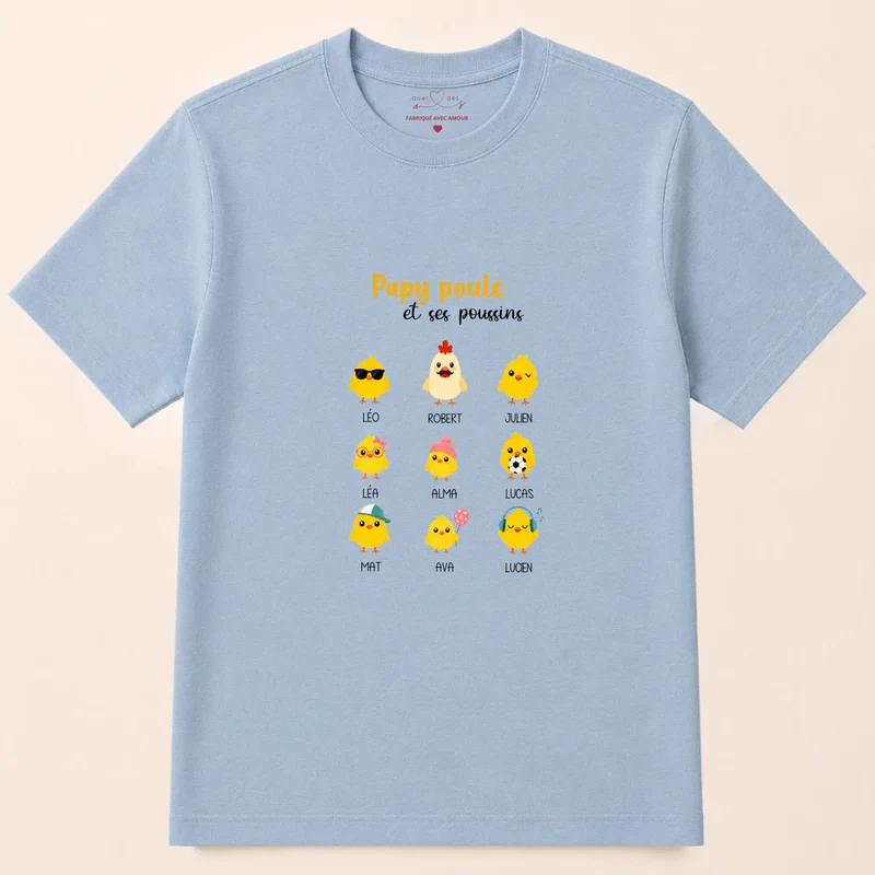 Sweat à capuche personnalisé papy - Papy poule