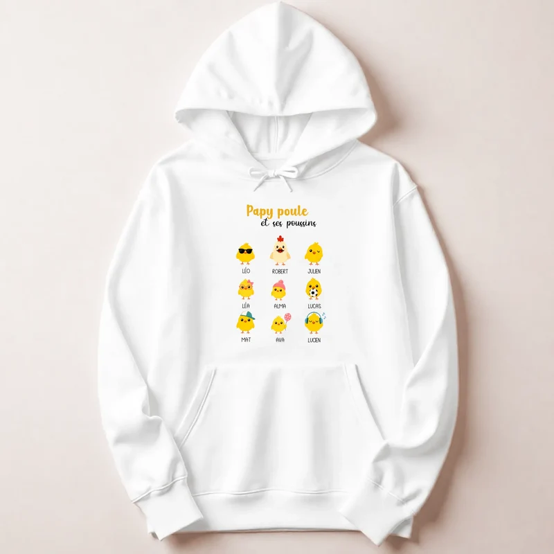 Pull personnalisé papy - Papy poule
