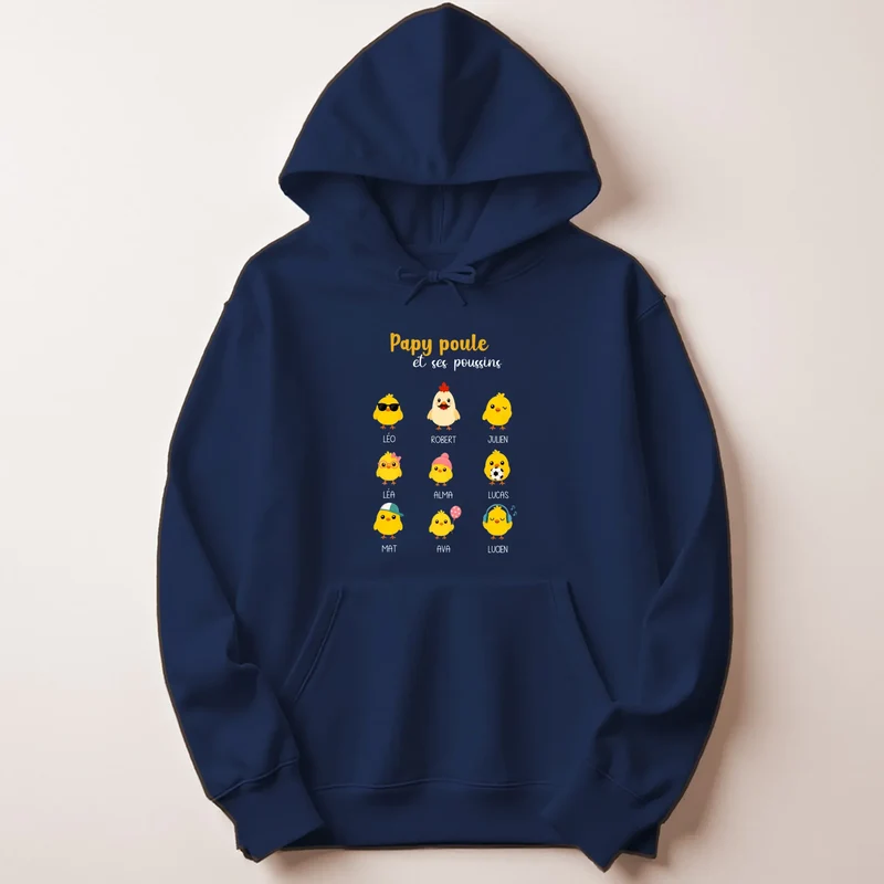 Pull personnalisé papy - Papy poule