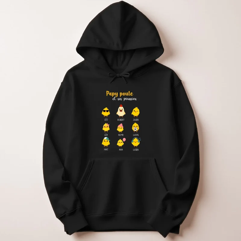 Pull personnalisé papy - Papy poule