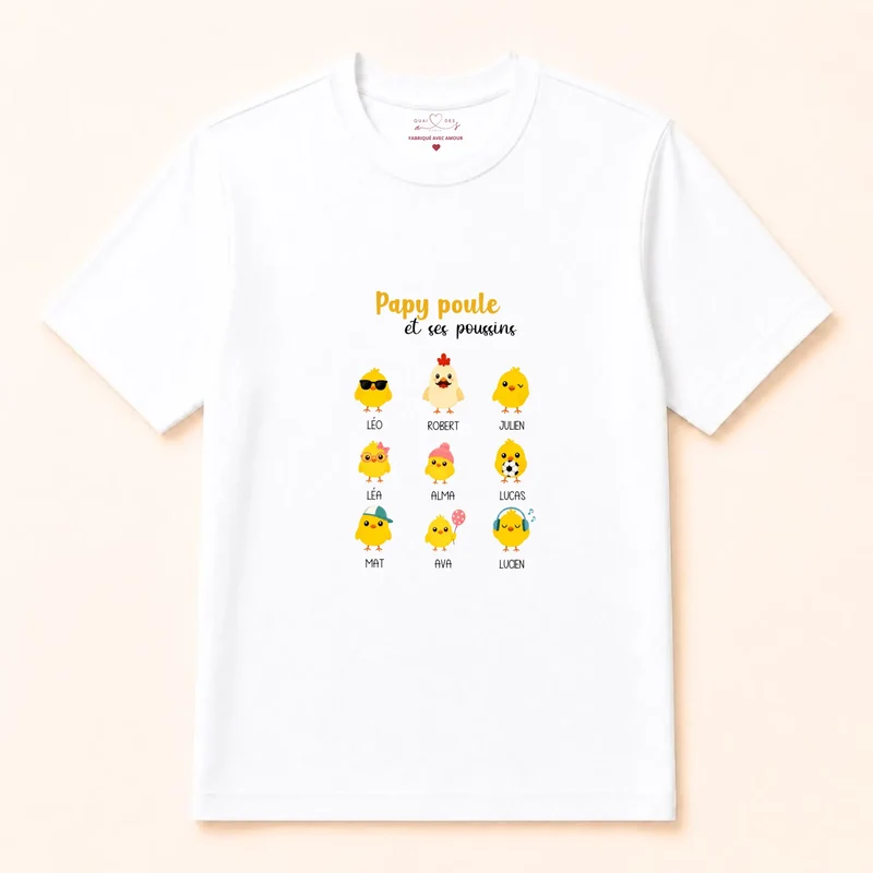 Pull personnalisé papy - Papy poule