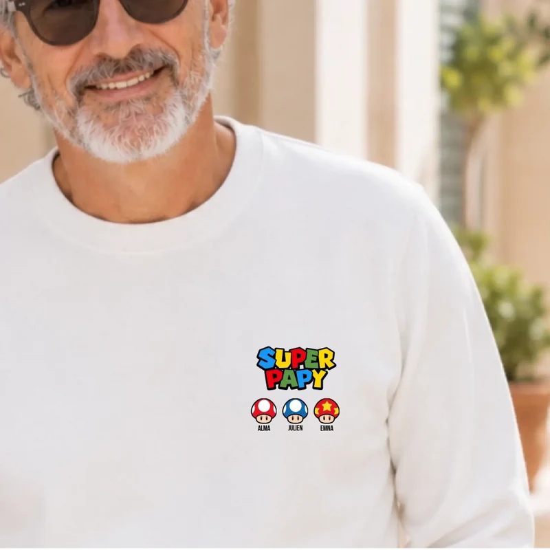 Pull personnalisé papy - Super papy