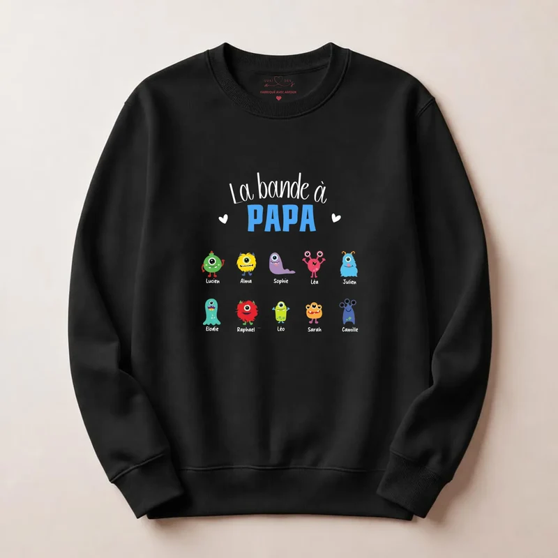 Pull personnalisé papa - la bande à papa