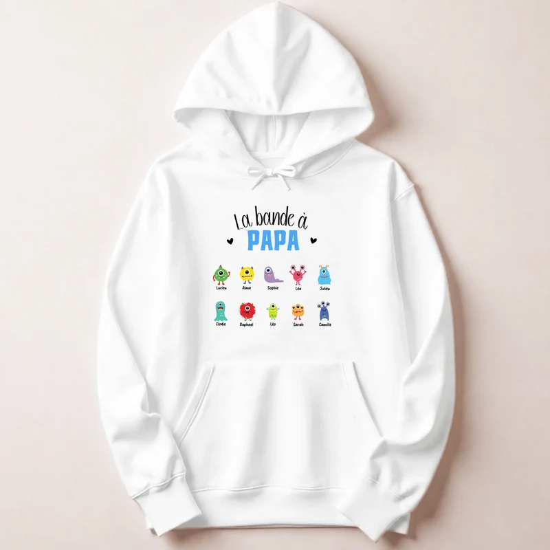 Pull personnalisé papa - la bande à papa