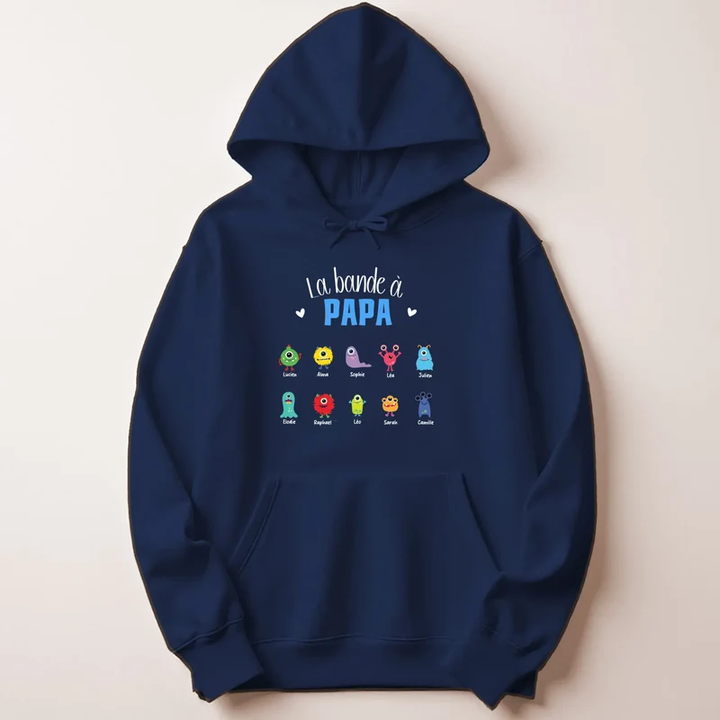 Pull personnalisé papa - la bande à papa