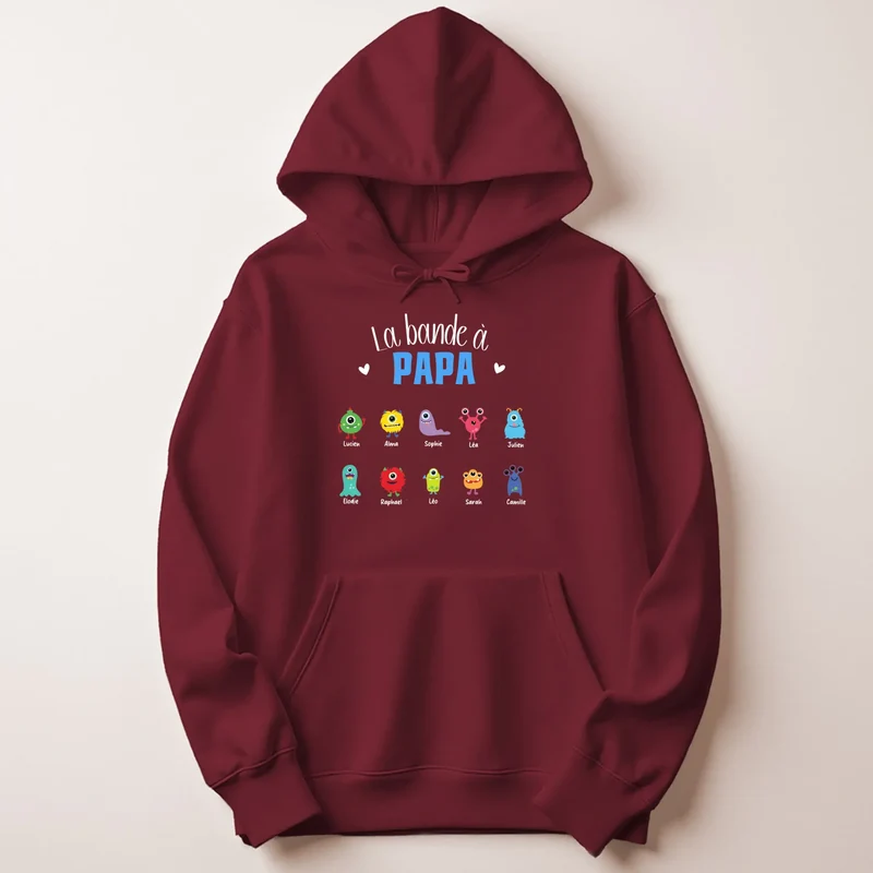 Pull personnalisé papa - la bande à papa