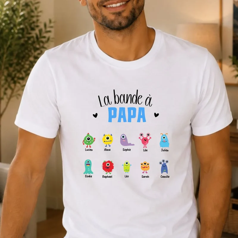 Pull personnalisé papa - la bande à papa