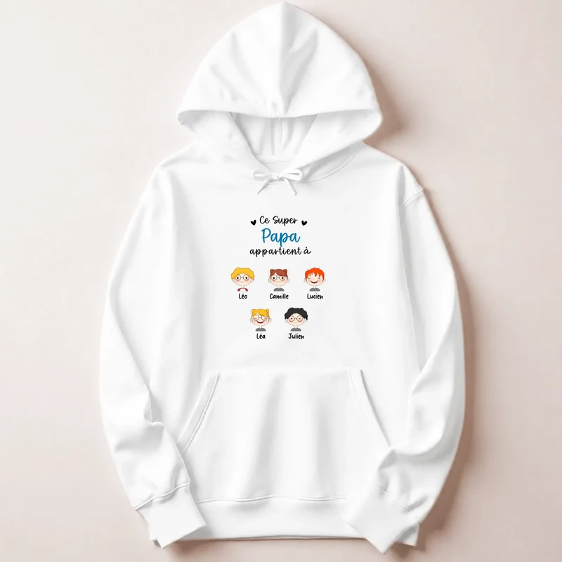 Pull personnalisé papa - Ce super papa appartient à