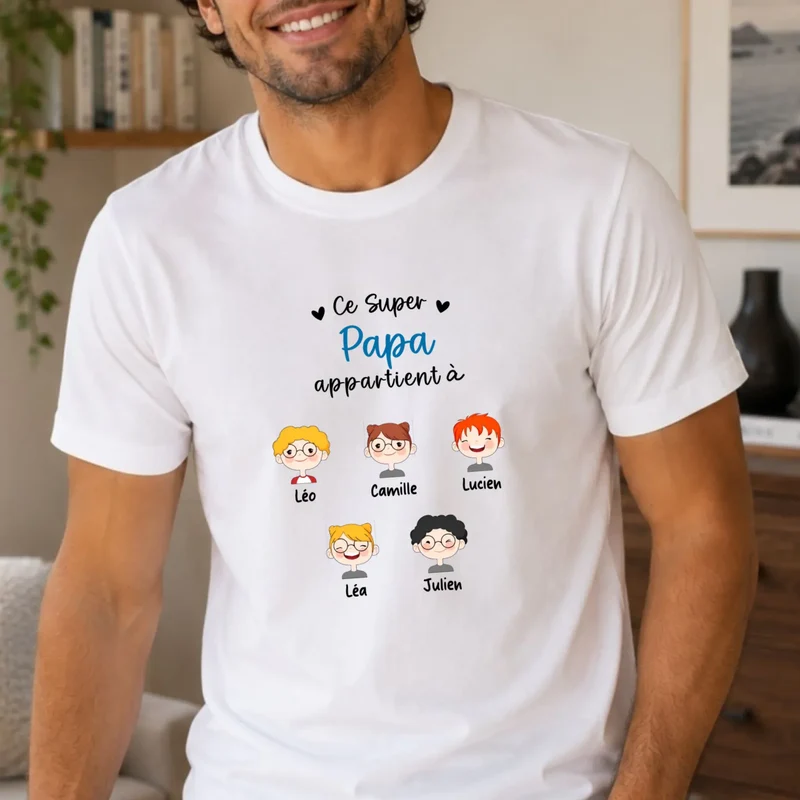 Pull personnalisé papa - Ce super papa appartient à