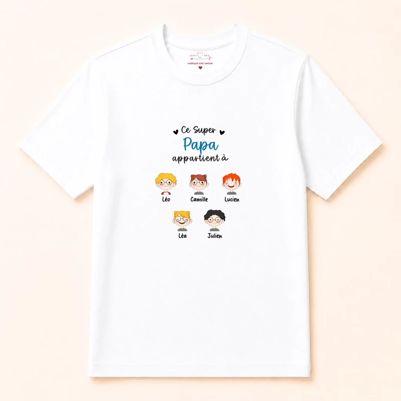Pull personnalisé papa - Ce super papa appartient à