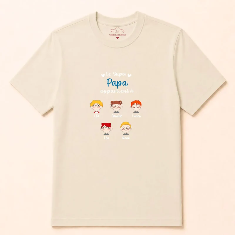 Pull personnalisé papa - Ce super papa appartient à