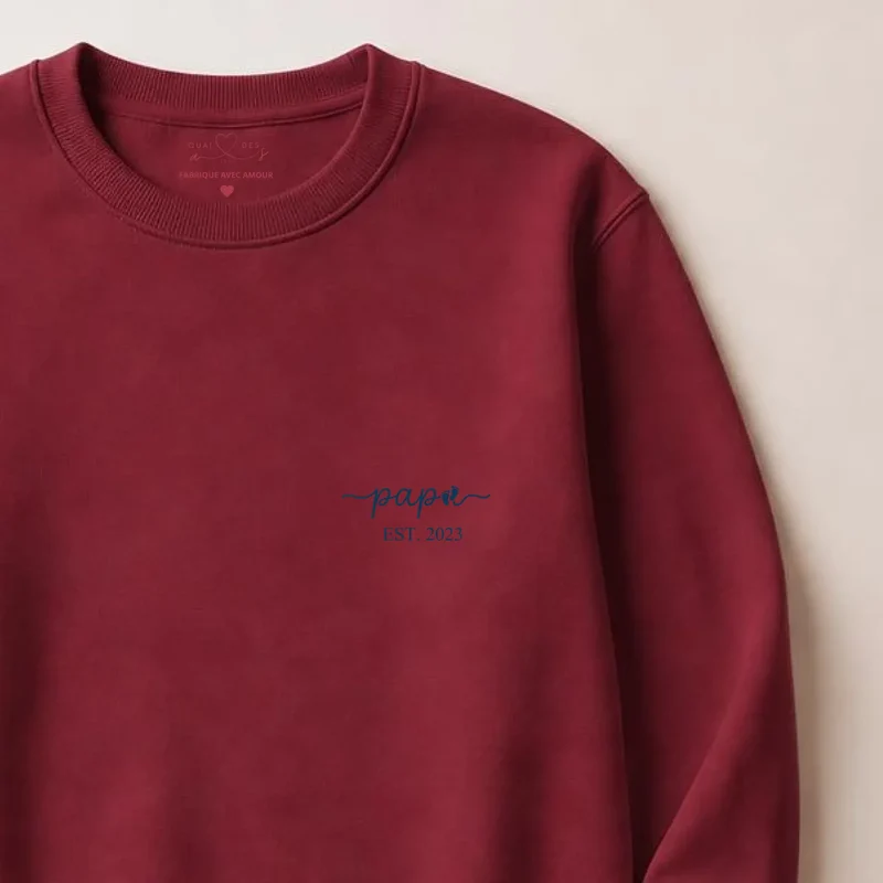 Pull personnalisé nouveau papa - Papa depuis