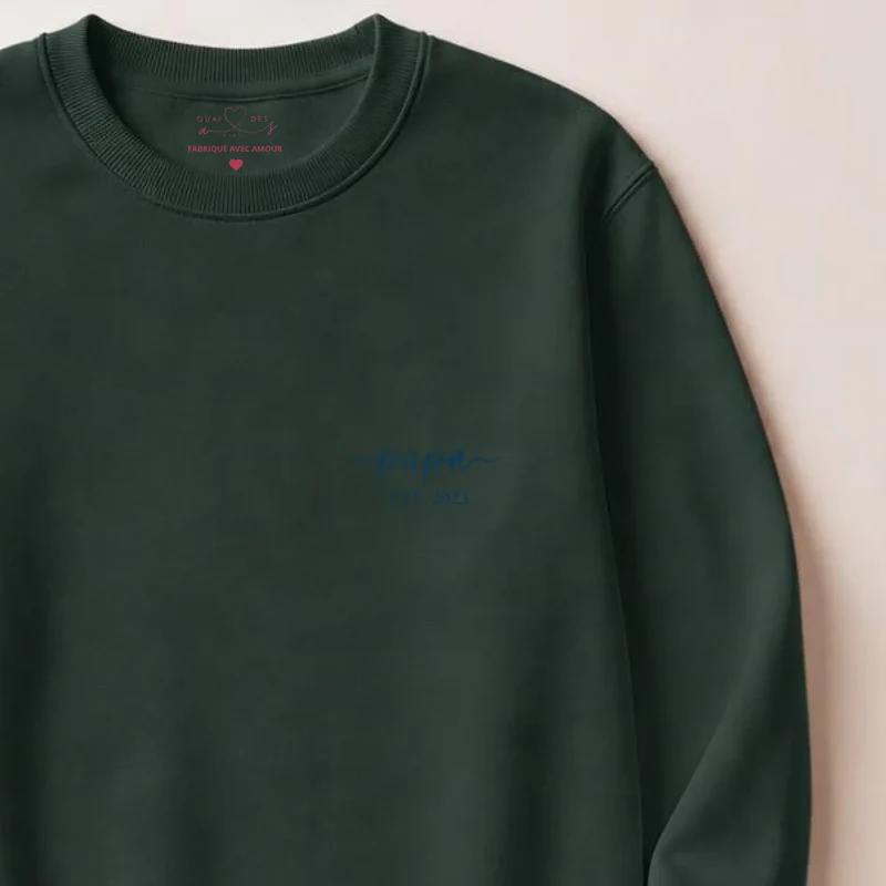 Pull personnalisé nouveau papa - Papa depuis