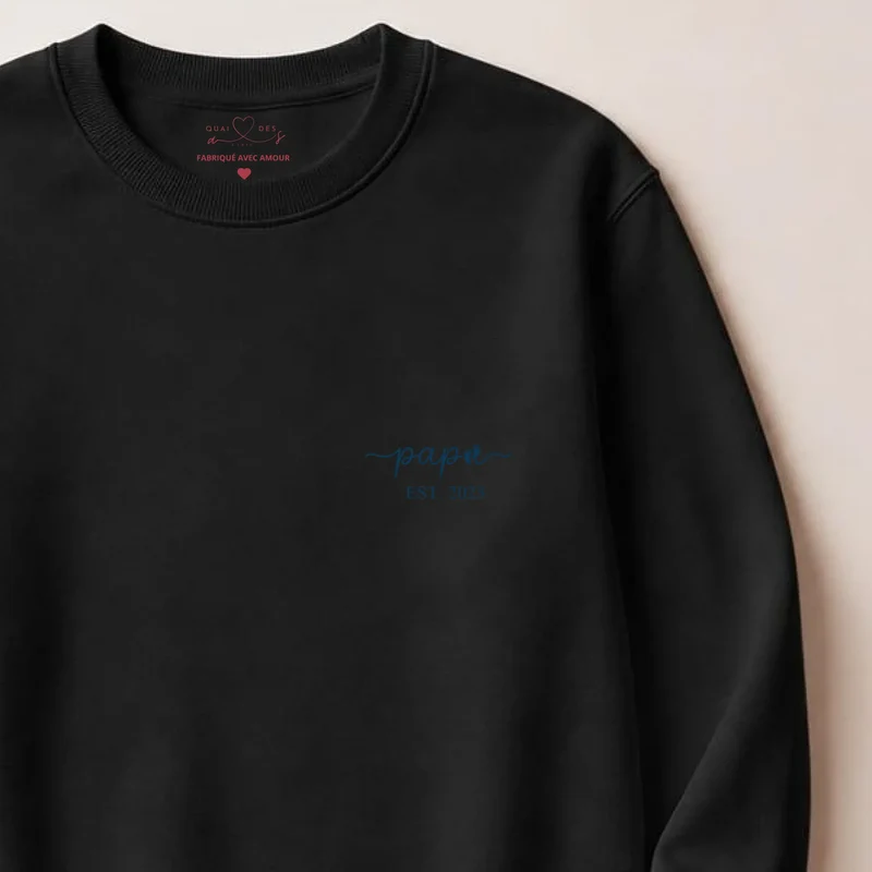 Pull personnalisé nouveau papa - Papa depuis