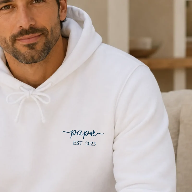 Pull personnalisé nouveau papa - Papa depuis