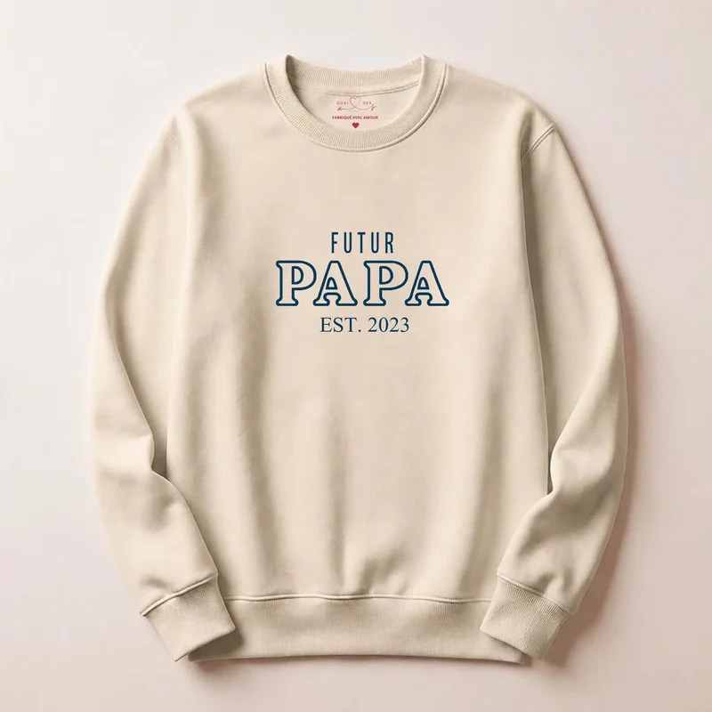 Pull personnalisé papa - Annonce de grossesse