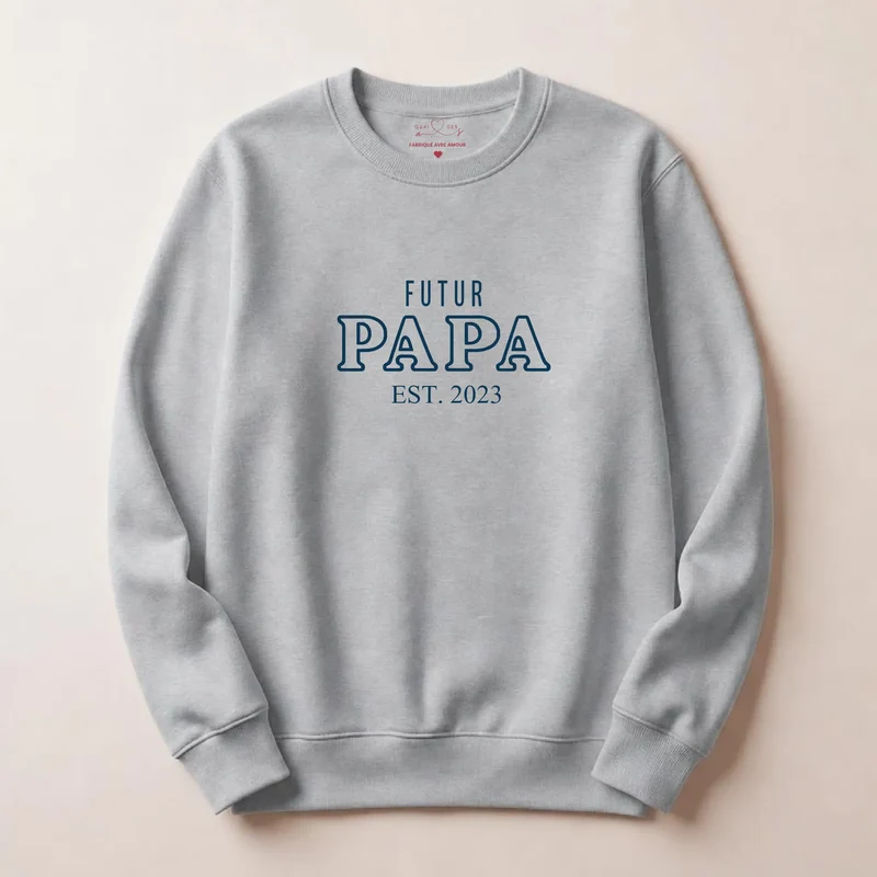 Pull personnalisé papa - Annonce de grossesse