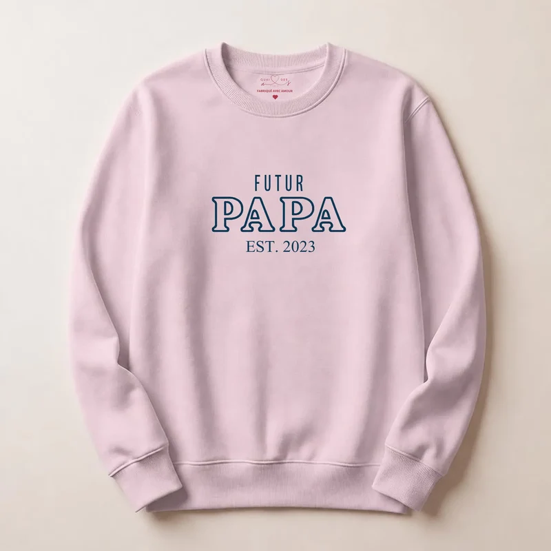Pull personnalisé papa - Annonce de grossesse