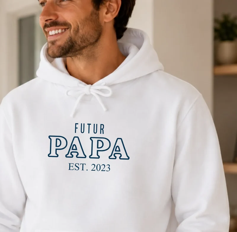 Pull personnalisé papa - Annonce de grossesse