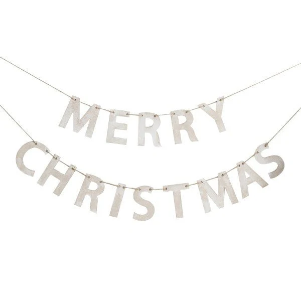 Holz-Girlande "Merry Christmas"